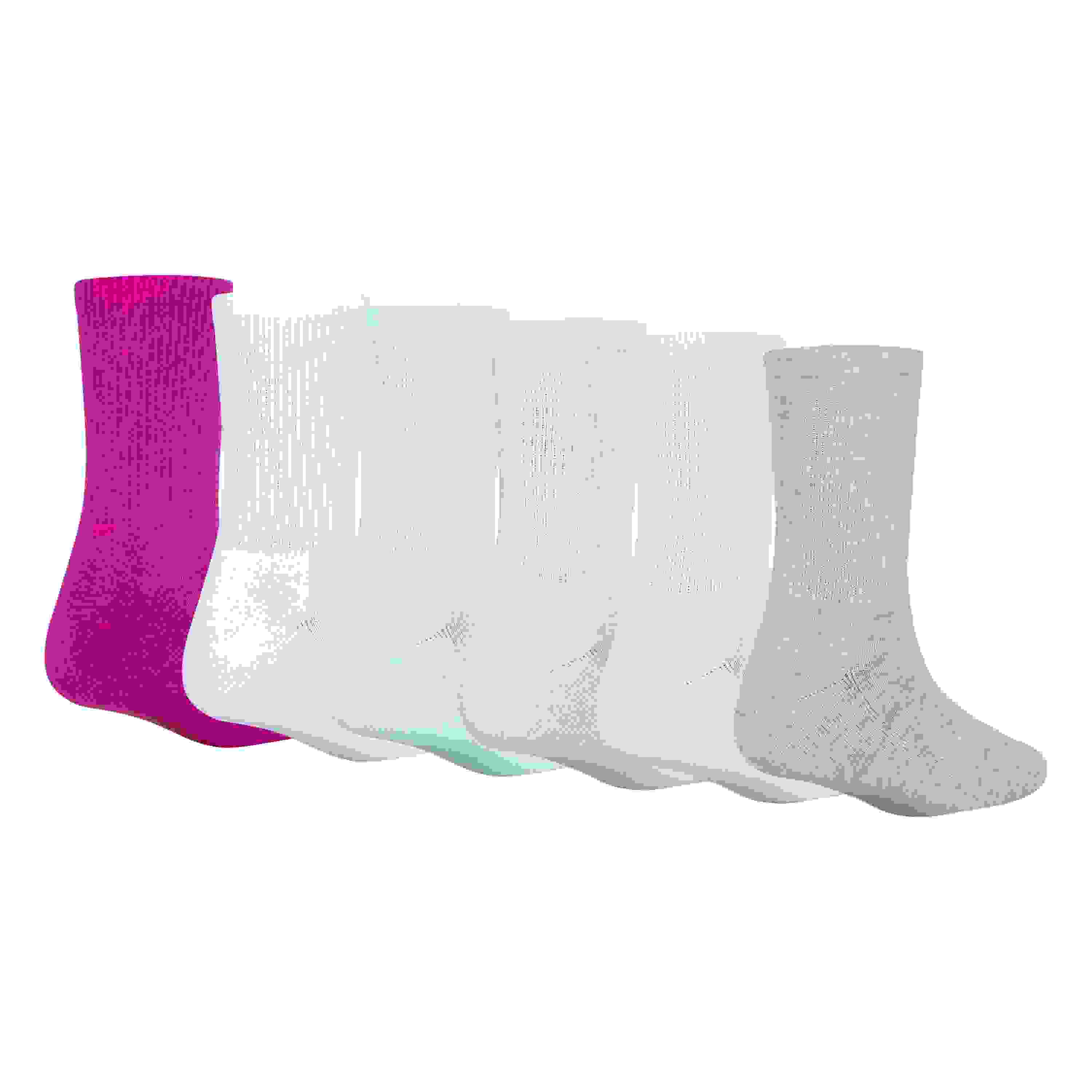 Jordan Everyday Essentials 6-Pack Crew Big Girls' Pink Socks